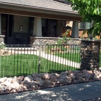 Fake Turf Carmichael, California Landscape Design, Front Yard Landscaping
