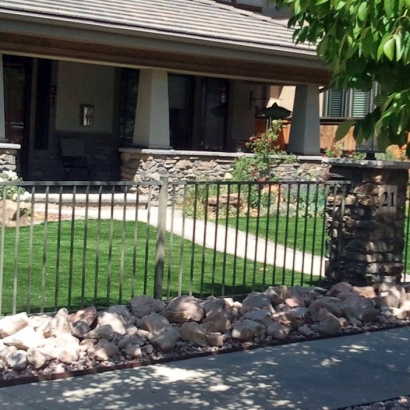 Fake Turf Carmichael, California Landscape Design, Front Yard Landscaping