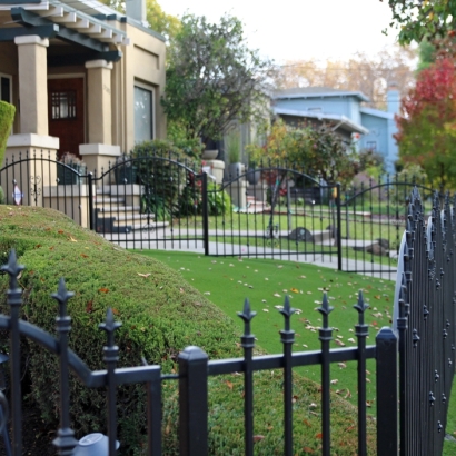 Faux Grass Meridian, California Paver Patio, Front Yard Ideas