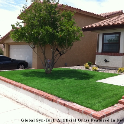 Plastic Grass Foothill Farms, California Design Ideas, Front Yard Landscaping Ideas