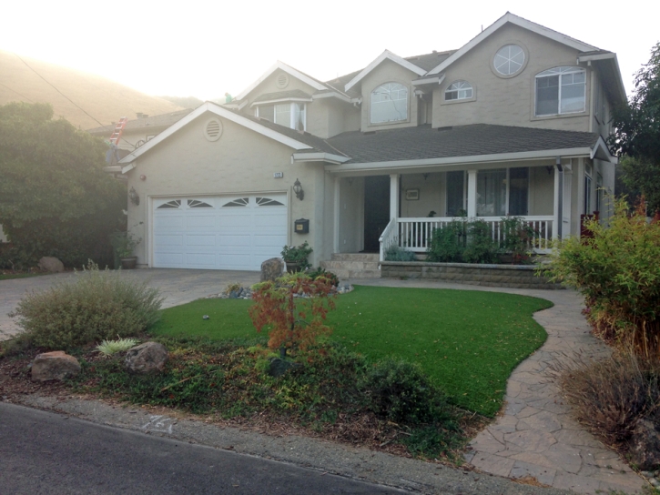 Artificial Grass Carpet Bethel Island, California Roof Top, Front Yard
