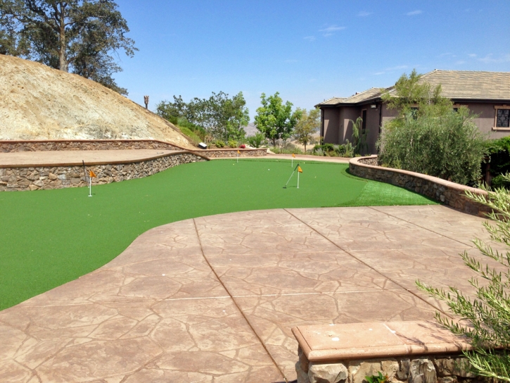 Faux Grass Los Altos Hills, California Putting Green Grass, Backyard Ideas