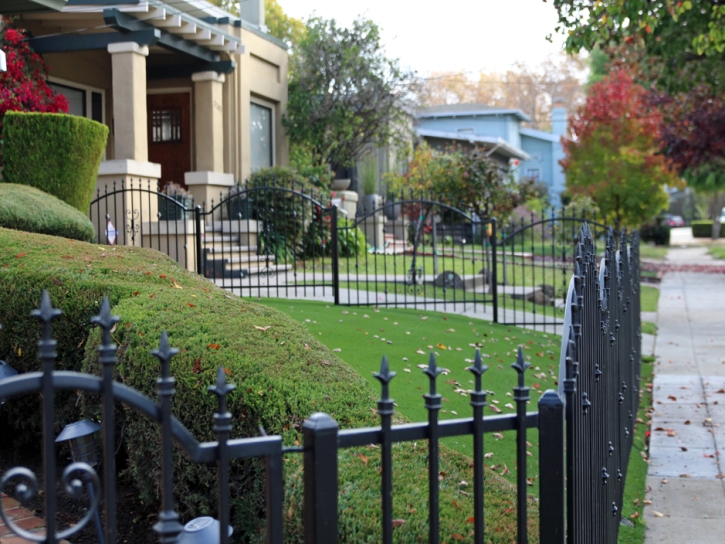 Faux Grass Meridian, California Paver Patio, Front Yard Ideas