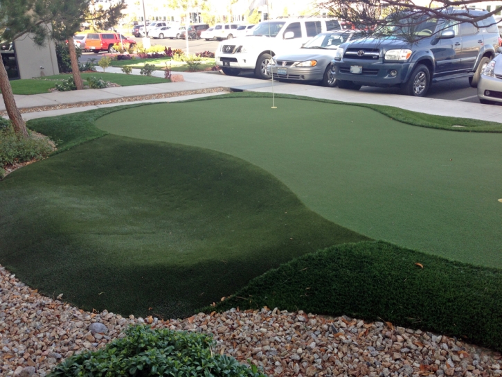 Faux Grass Vineyard, California Office Putting Green, Commercial Landscape
