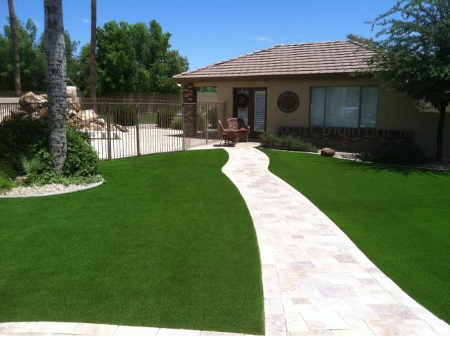 Grass Installation Grayson, California Roof Top, Front Yard Landscaping Ideas