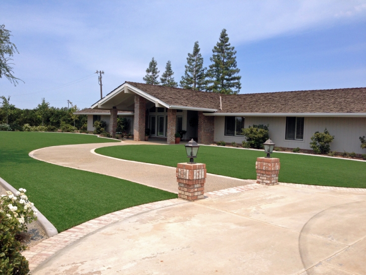 Grass Installation Oakdale, California City Landscape, Front Yard Design