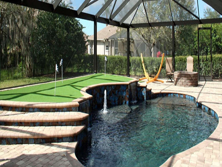 Synthetic Grass Crockett, California Best Indoor Putting Green, Small Backyard Ideas