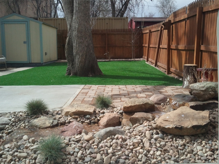 Synthetic Grass San Leandro, California Backyard Deck Ideas, Backyard Makeover